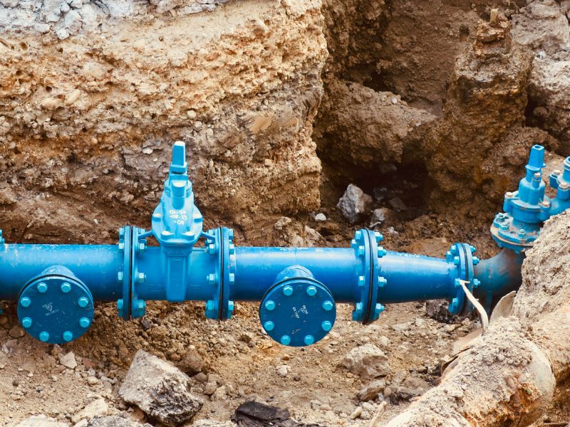 Plumber installing a new kitchen faucet fixture